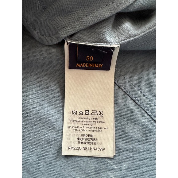 Louis Vuitton Blue & White LV Leaf Denim Jackets - Picture 4 of 8